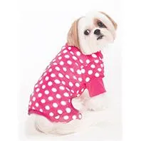 Cozy Fleece Sleeper Dog Pajamas Pink Extra Small