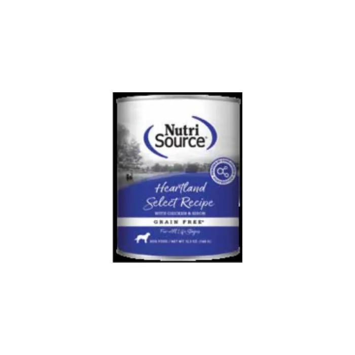 Nutrisource Dog Heartland Select Gf Can 12.3oz 12/cs