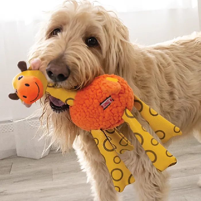 Kong Floofs Shaker Giraffe Med