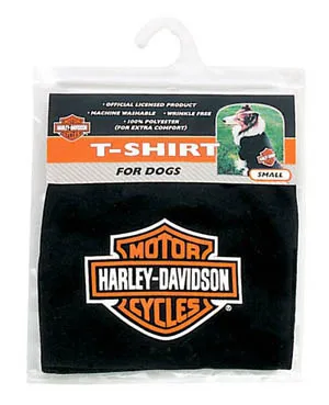 Harley Davidson T-shirt Black W/orange Bone X-small