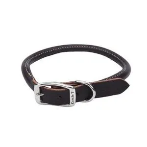 Coastal Latigo Leather Round Collar Med 3/4"x20"
