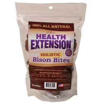 Health Extension Bison Bites Treats 4.5 Oz