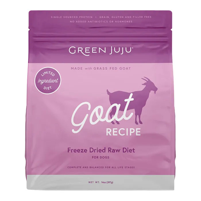 Green Juju Dog Freeze Dried Raw Goat 14 Oz