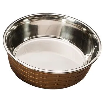 Soho Basketweave Dish Copper 30oz