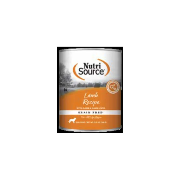 Nutrisource Dog Lamb GF Can 12.3oz New