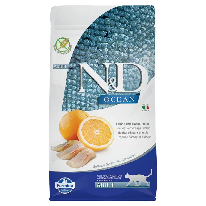 N&d Ocean Gf Herring & Pumpkin Cat 3.3-lb