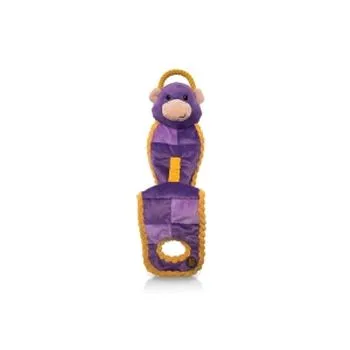 Tuginator Monkey Dog Toy Purple Large/12 Inch