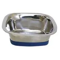 Durapet Square Bowl Stainless Steel Large