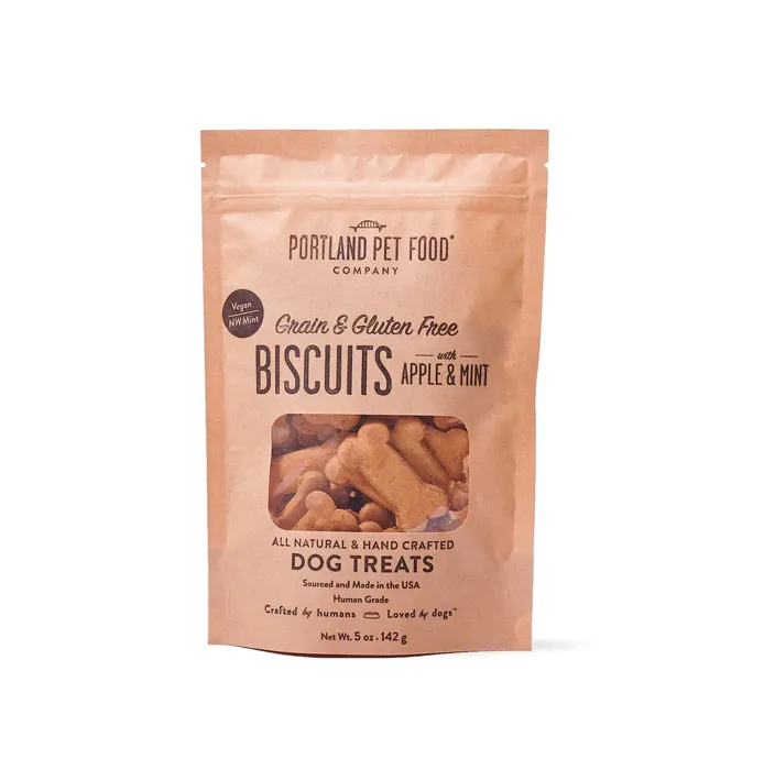 Portland Pet GF Apple & Mint Biscuit 5oz