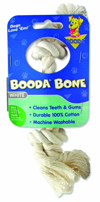 Booda 2 Knot Rope Bone White Extra Small