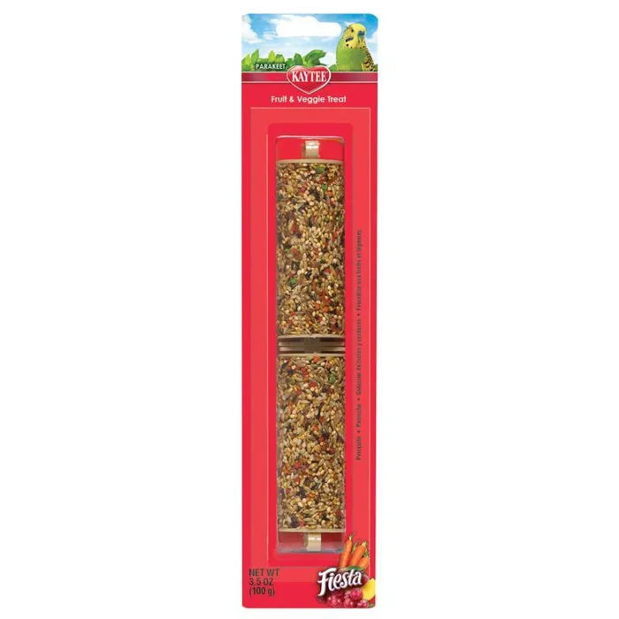 Kaytee Fiesta Parakeet Fruit Veggie Stick 3.5 Oz