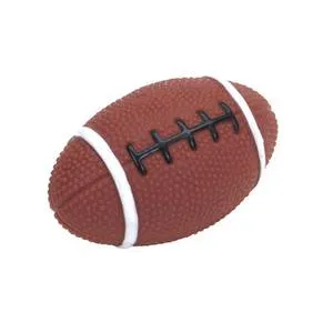 Vinyl Football Dog Toy, Brown, 4"