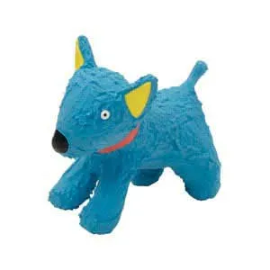 4" Latex Blue Dog Toy, Blue Dog, 4"