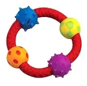 Multi Textured Chew Ring Dog Toy Chew Ring