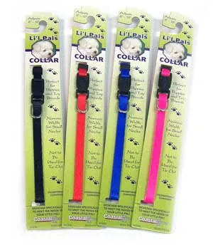 Li'l Pals Adj Collar Xsmall 5/16"x8-12" Neon Pink