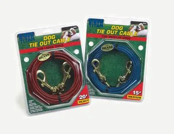 Heavy Cable Dog Tie Out, Heavy, 15'
