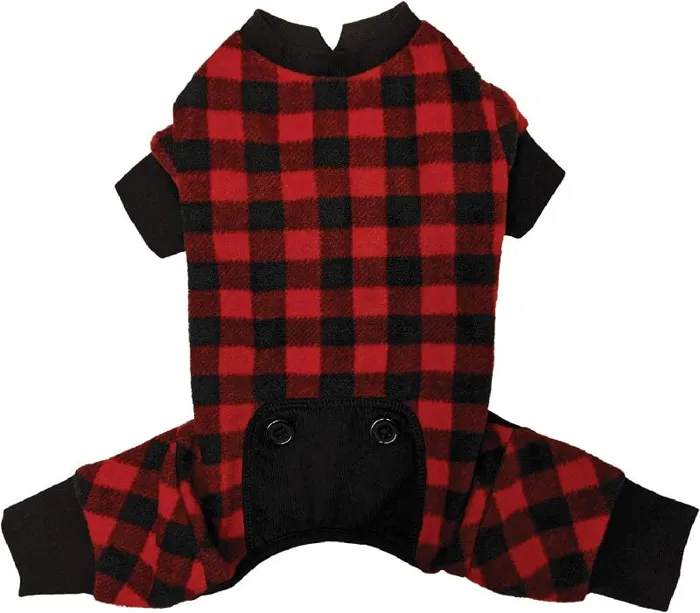 Fashion Pet Buffalo Plaid PJs Red Lg
