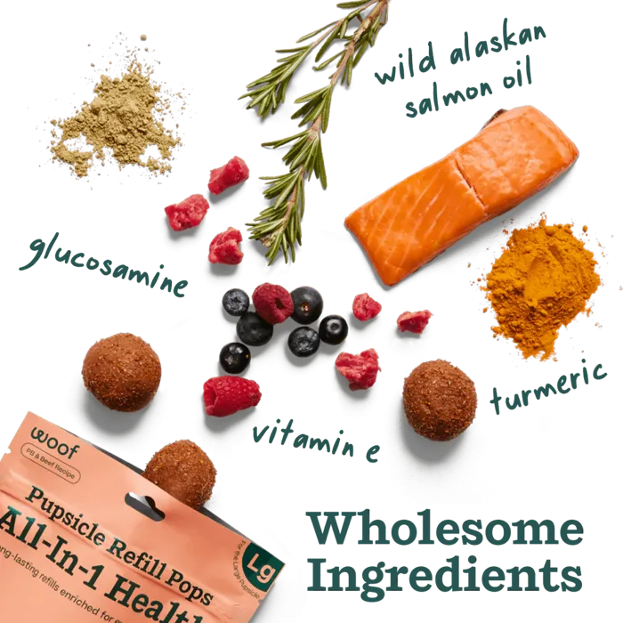 Woof Small Pops Treat Beef Multivitamin 6.5oz