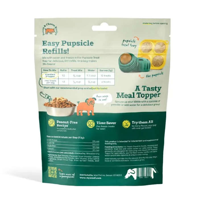 Woof Pupsicle Treat Mix Bacon/Cheese 5.5-oz