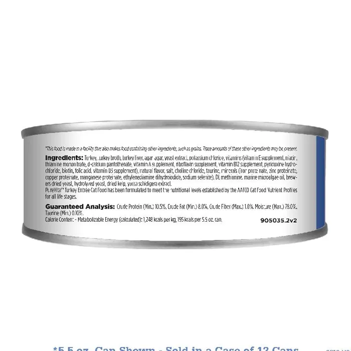 Can Pure Vita Turkey And Liver - 5.5oz