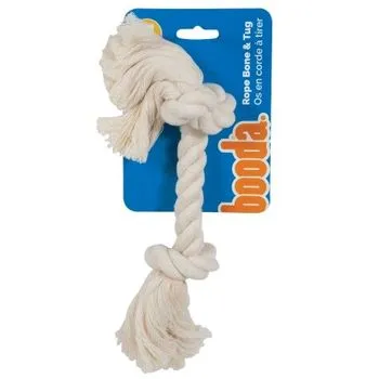 Booda 2 Knot Rope Bone White Extra Small