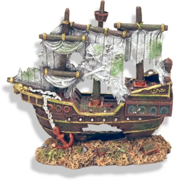 Ornament Pirate Ship Sunken