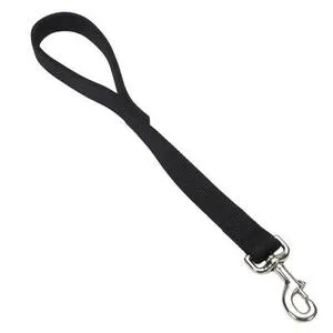 Double Ply Dog Traffic Leash - Black 1" X 24"