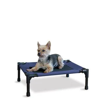 K&h Creative Solutions Elevated Pet Bed Small 17x22 Navy Blue