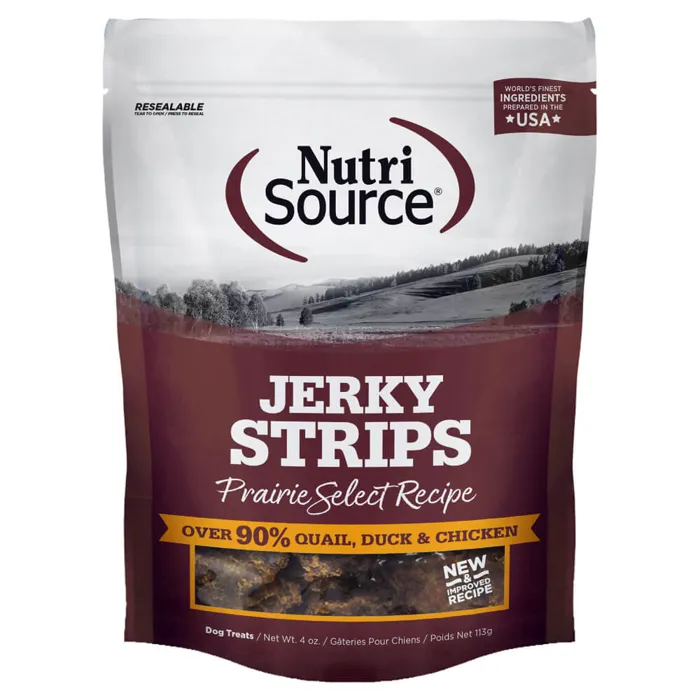Nutrisource Jivin Jerky Quail, Duck, Chicken 4oz