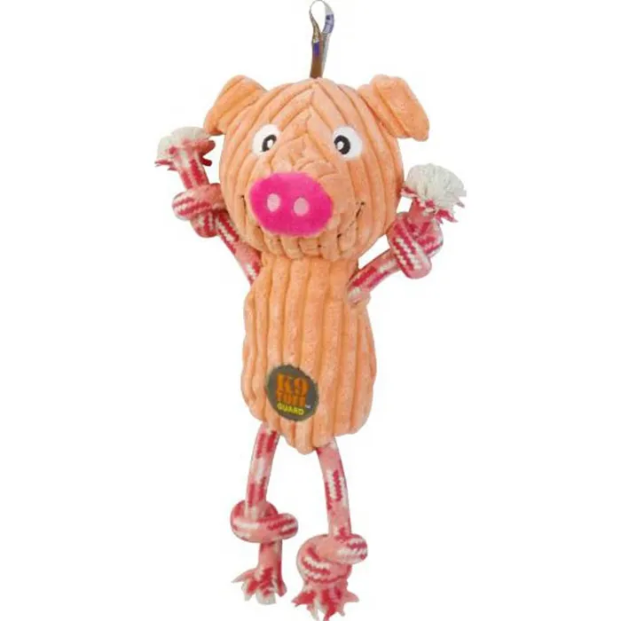 Ranch Roperz Pig Dog Toy Pink Med/12 Inch