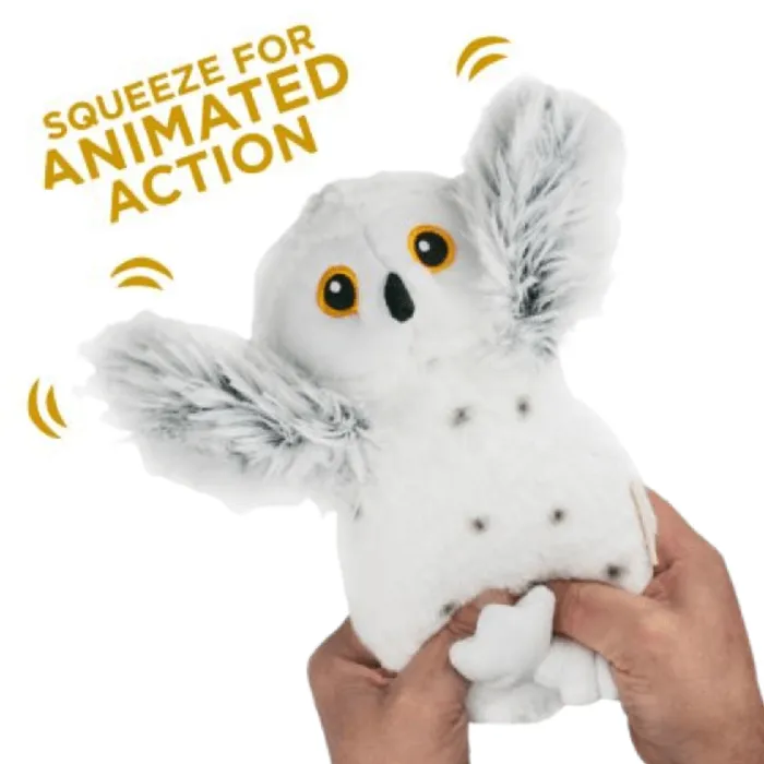 Tall Tails Holiday Animated Snow Owl Dog Toy
