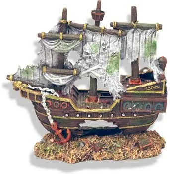 Ornament Pirate Ship Sunken