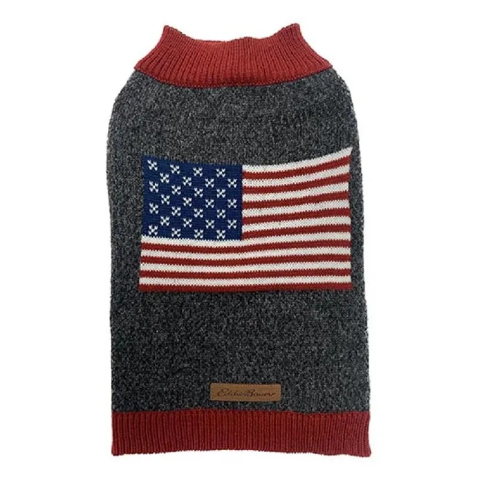 Petrageous American Flag Crewneck Xs