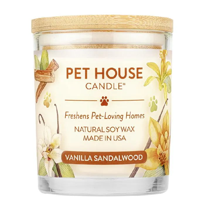Pet House Candle Vanilla Sandalwood Large