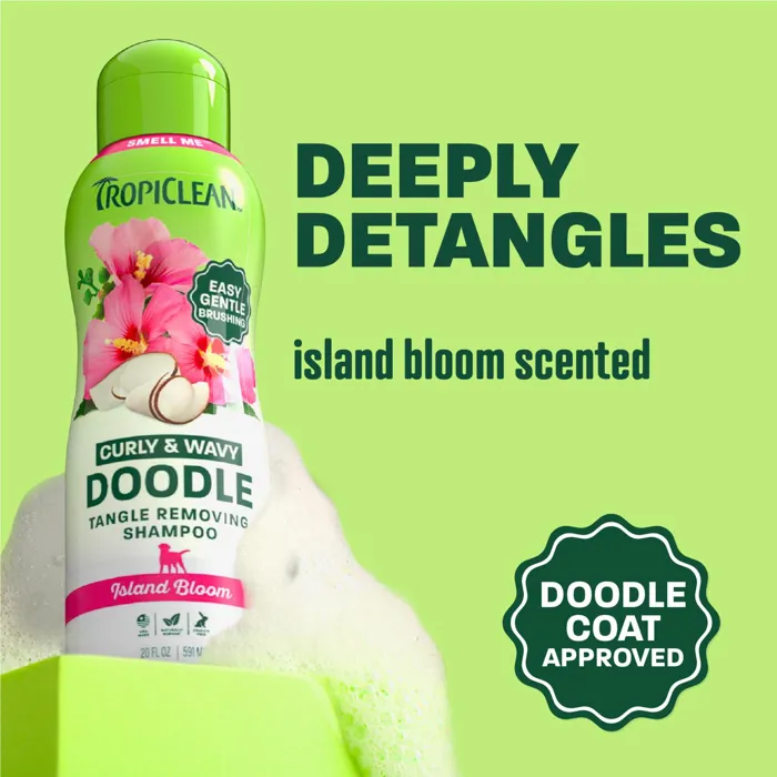 TropiClean Doodle Curly & Wavy Island Bloom Shampoo 20 oz
