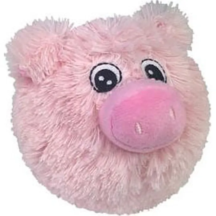 Ez Squeaky Pig Plush Covered Dog Toy
